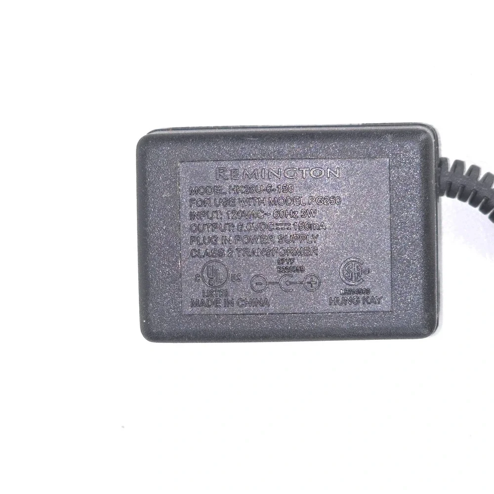 Remington Power Adapter Charger OEM Model HK28U-6-150 Fits PG250 Trimmers Shaver